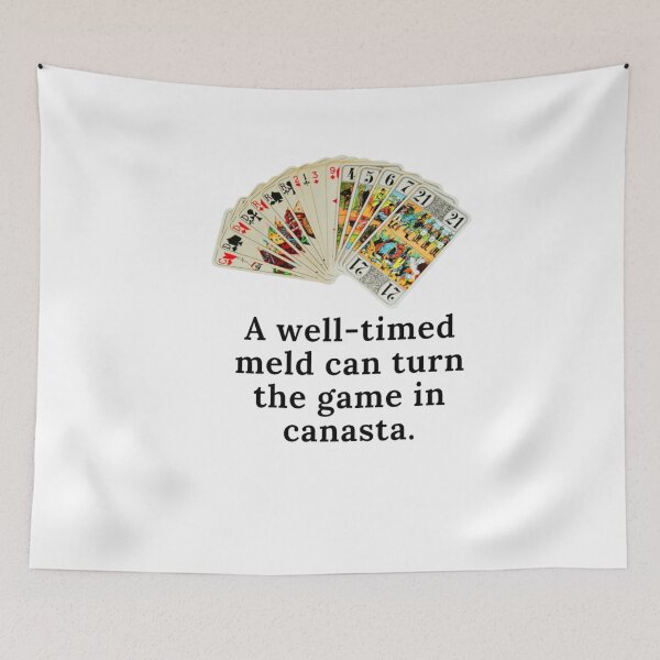 Item preview,  A well-timed meld can turn the game in canasta. Sticker designed and sold by DaringDesigns19.