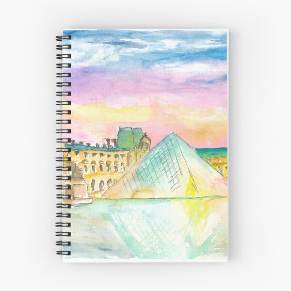 Item preview, Paris Louvre at Dusk with fascinating Pyramids designed and sold by artshop77.