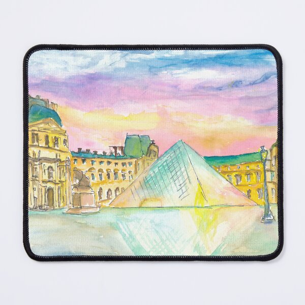 Item preview, Paris Louvre at Dusk with fascinating Pyramids designed and sold by artshop77.
