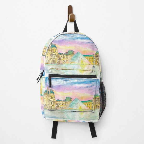 Item preview, Paris Louvre at Dusk with fascinating Pyramids designed and sold by artshop77.