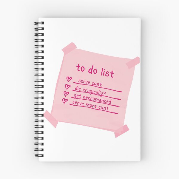 Item preview, Hot Necromancer To-Do List designed and sold by goblinbabe.