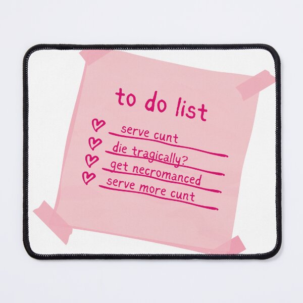 Item preview, Hot Necromancer To-Do List designed and sold by goblinbabe.
