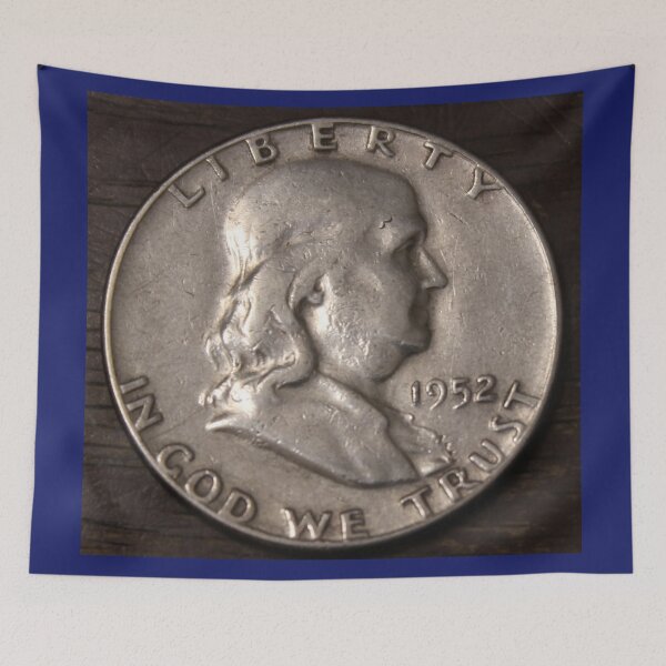Item preview, 1952 D Franklin Medio Dólar Limpio designed and sold by coinsxcrochet.