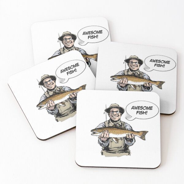 Item preview,  Fishing T-shirt with text Awesome fish.  designed and sold by Tomasz  Siennicki.