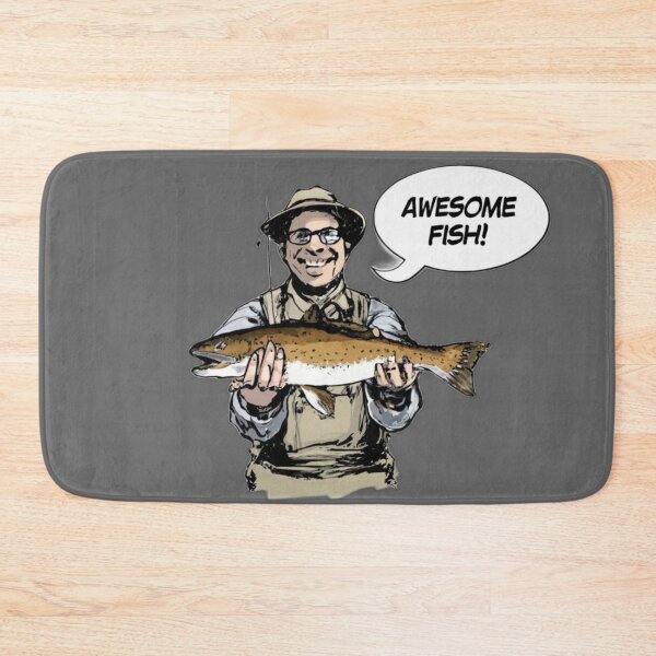 Item preview,  Fishing T-shirt with text Awesome fish.  designed and sold by Tomasz  Siennicki.
