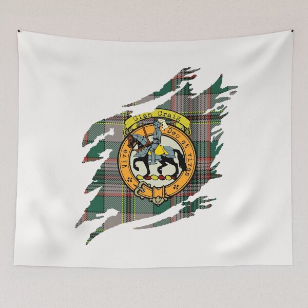 Item preview, Craig Clan Crest Scottish Surname Tartan designed and sold by BagTown Clans.