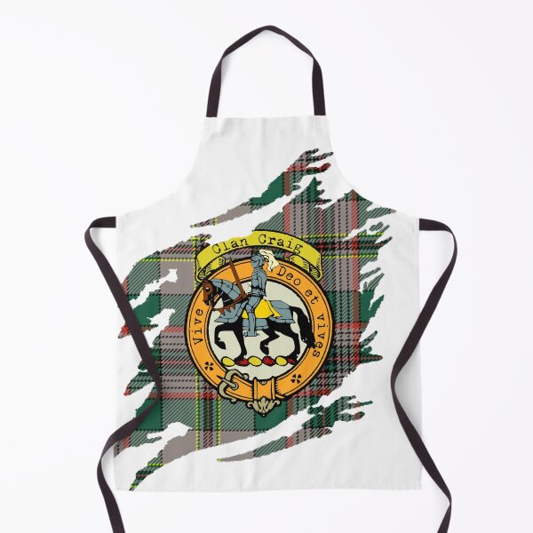 Item preview, Craig Clan Crest Scottish Surname Tartan designed and sold by BagTown Clans.