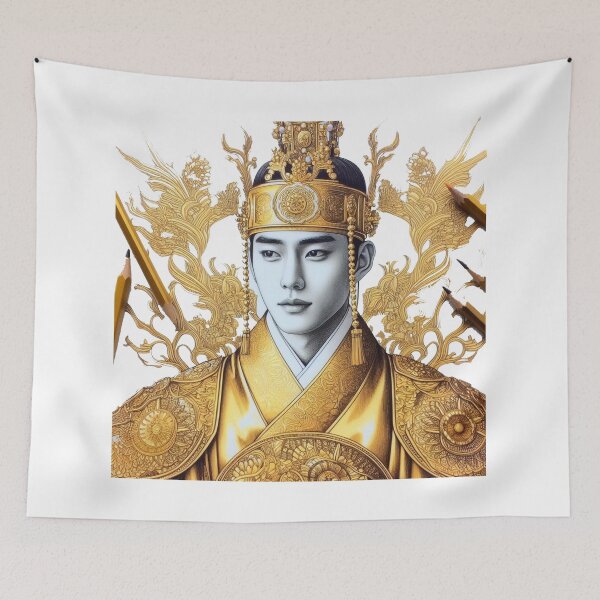 Item preview, "The Beautiful and Ornate Golden Garments of Korean Kings" designed and sold by PaintMeWorld.