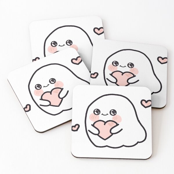 Item preview, sweet ghost with a heart designed and sold by Kinia2702.