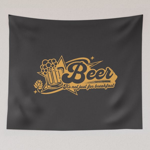 Item preview, Beer, It's not just for breakfast - Funny Beer lover sayings designed and sold by Retro-Rebellion.