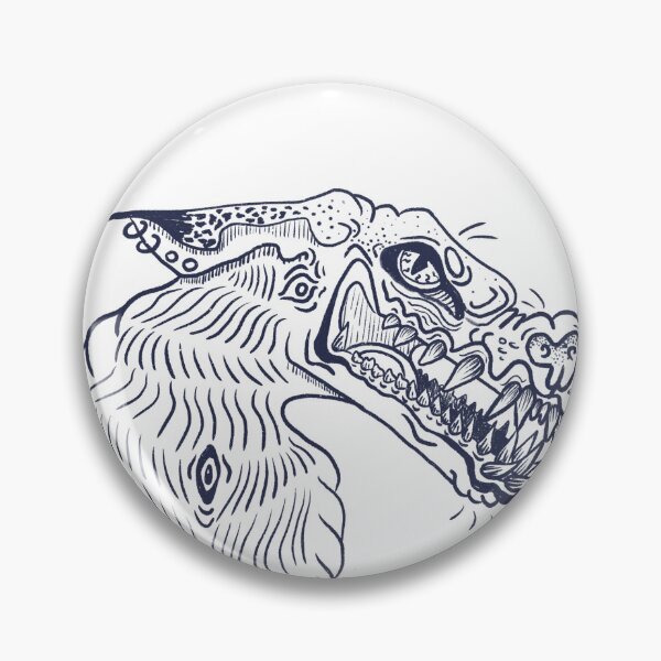Item preview, Hyena demon corner sticker designed and sold by space-guppies.