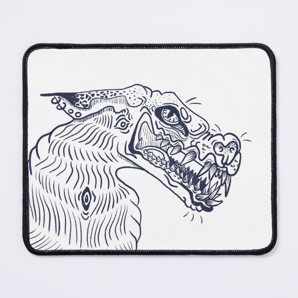 Item preview, Hyena demon corner sticker designed and sold by space-guppies.