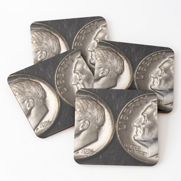 Item preview, 1956 P&D Roosevelt Dimes BU designed and sold by coinsxcrochet.