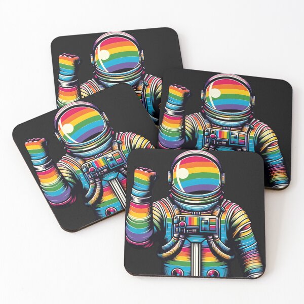 Item preview, pride astronaut designed and sold by TEEJAMBOREE.