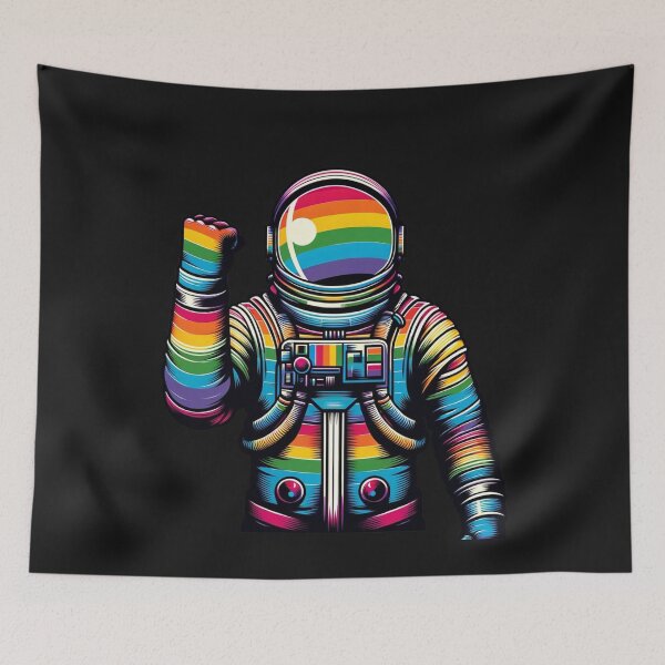 Item preview, pride astronaut designed and sold by TEEJAMBOREE.