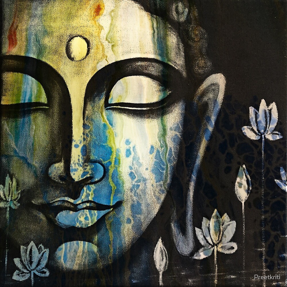 "Buddha Peace 1" by Preetkriti | Redbubble