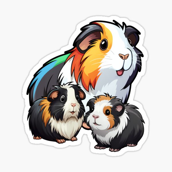 Item preview, Guinea pig mother and her two babies designed and sold by LoneAngel.