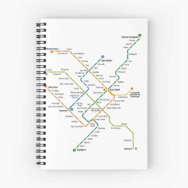 Item preview, Montreal Metro Map designed and sold by UrbanRail.
