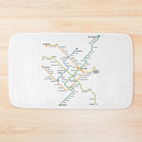 Item preview, Montreal Metro Map designed and sold by UrbanRail.