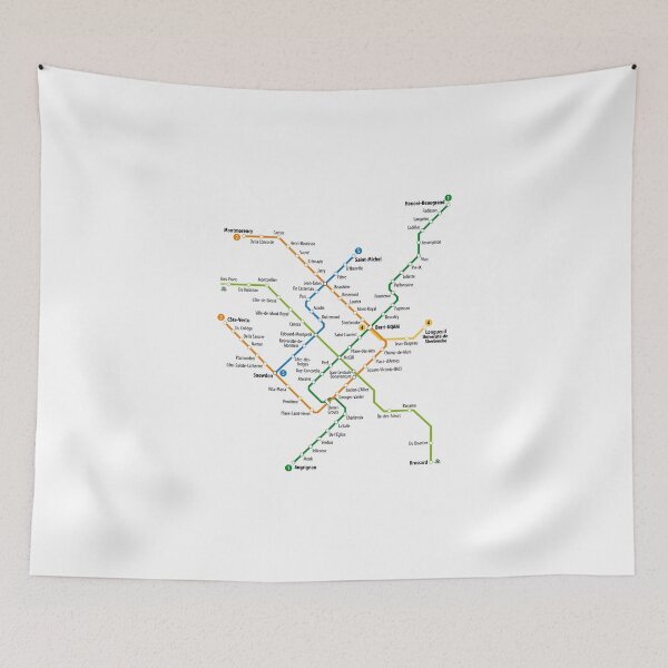 Item preview, Montreal Metro Map designed and sold by UrbanRail.