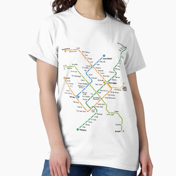 Item preview, Montreal Metro Map designed and sold by UrbanRail.
