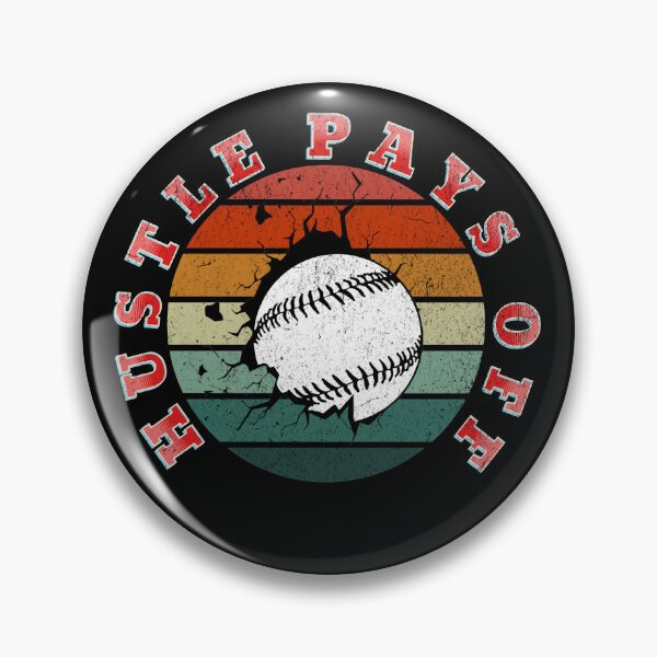 Item preview, "Hustle Pays Off - Motivational Baseball Design" designed and sold by ChromaticBlend.
