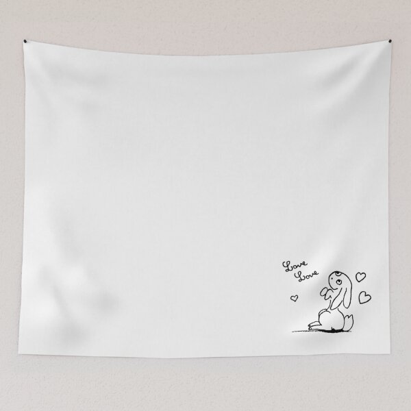 Item preview, HAND DRAWN BUNNY BEGGING FOR LOVE  designed and sold by SUBGIRL.