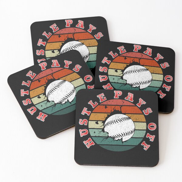 Item preview, "Hustle Pays Off - Motivational Baseball Design" designed and sold by ChromaticBlend.