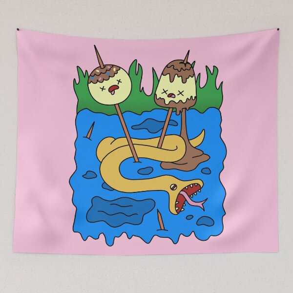 Item preview, Marceline and Bubblegum T-shirt with pink background designed and sold by Kyubell-rsj.