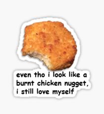 Burnt chicken nugget vine Sticker