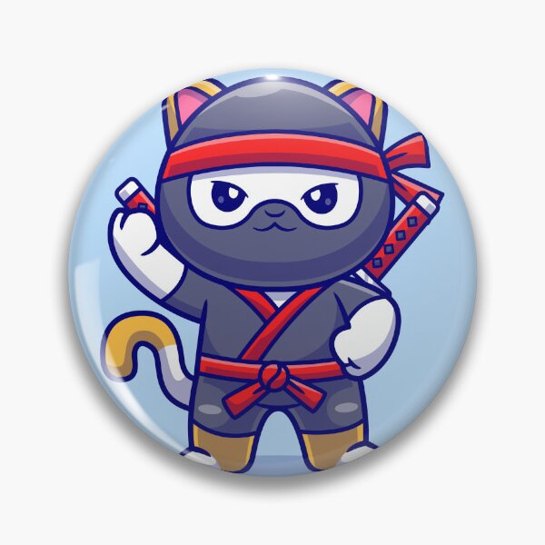 Item preview, Feline Stealth: Cute Cat Ninja Celebrates the Holidays designed and sold by hjian8219.
