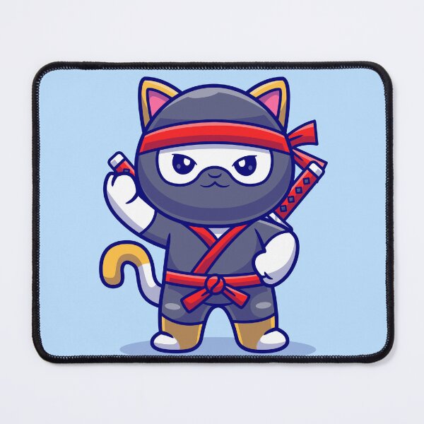 Item preview, Feline Stealth: Cute Cat Ninja Celebrates the Holidays designed and sold by hjian8219.