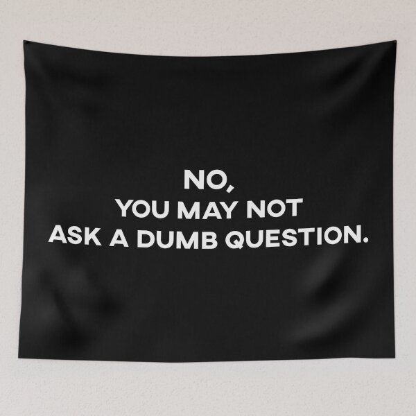 Item preview, No, You May Not Ask A Dumb Question designed and sold by teesaurus.