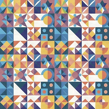 Artwork thumbnail, Geometric pattern by RemonMichel