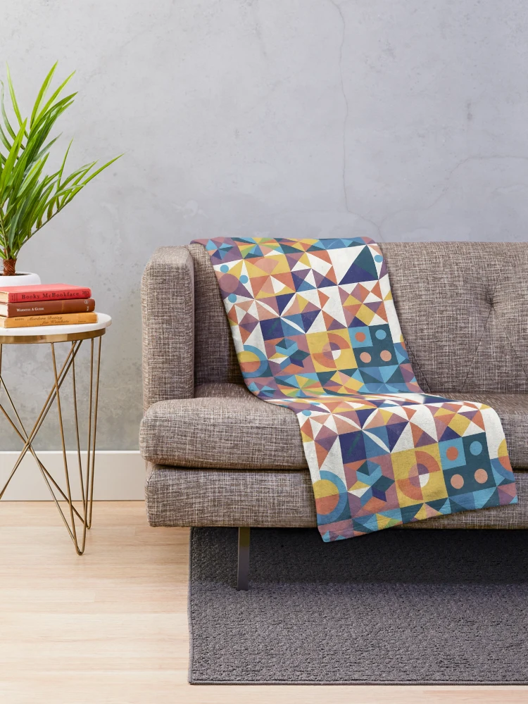 Thumbnail 2 of 6, Throw Blanket, Geometric pattern designed and sold by RemonMichel.