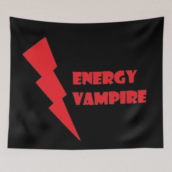 Item preview, Energy vampire typography design designed and sold by ArtfulGallery1.