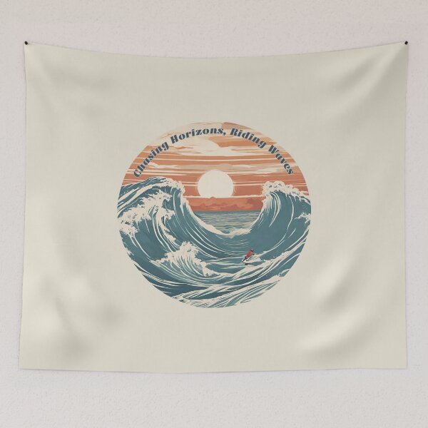 Item preview, Chasing Horizons Riding Waves  T-Shirt designed and sold by Quarkari.