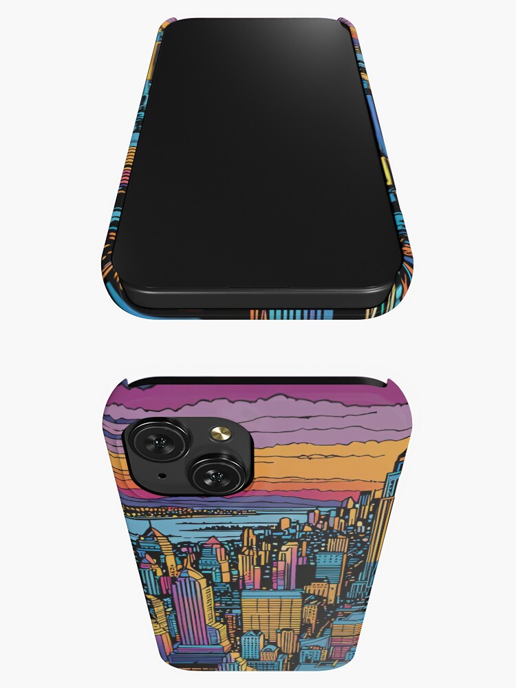 Thumbnail 3 of 4, iPhone Case, Sunset Symphony of Lines designed and sold by PanoramaPrints.
