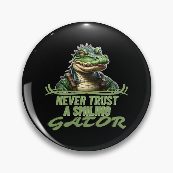 Item preview, Never trust a smiling Gator - funny alligator lover  designed and sold by Kashear.