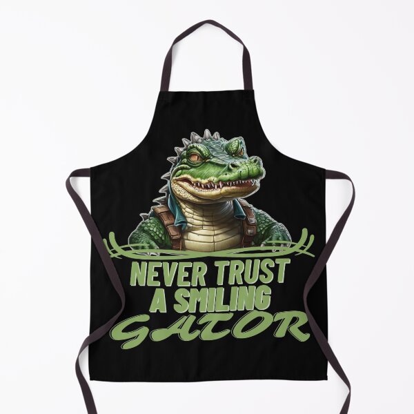 Item preview, Never trust a smiling Gator - funny alligator lover designed and sold by Kashear.