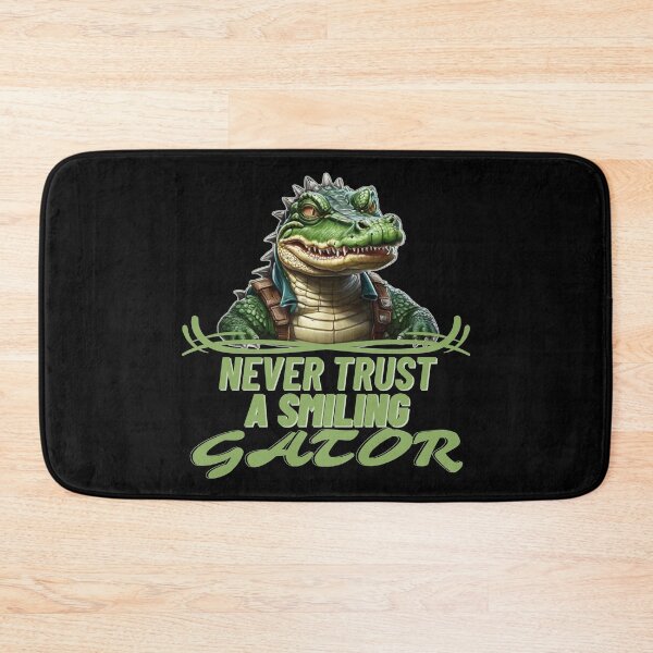 Item preview, Never trust a smiling Gator - funny alligator lover  designed and sold by Kashear.