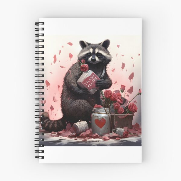 Item preview, Raccoon Valentines Day trash poetry designed and sold by Anbe_design.