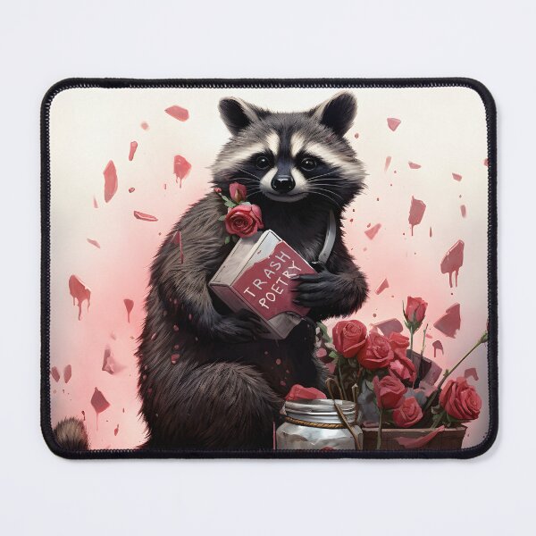 Item preview, Raccoon Valentines Day trash poetry designed and sold by Anbe_design.