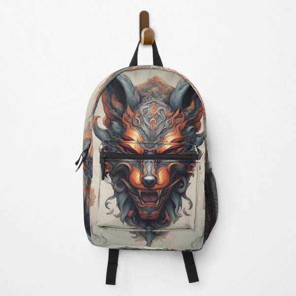 Item preview, Japanese demon mask designed and sold by Chantel Fourie.