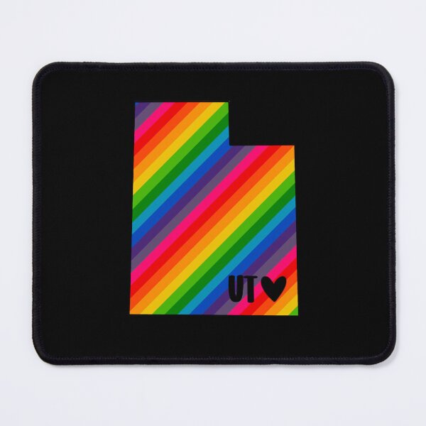 Item preview, USA States: Utah (rainbow) designed and sold by LetsOverThinkIt.
