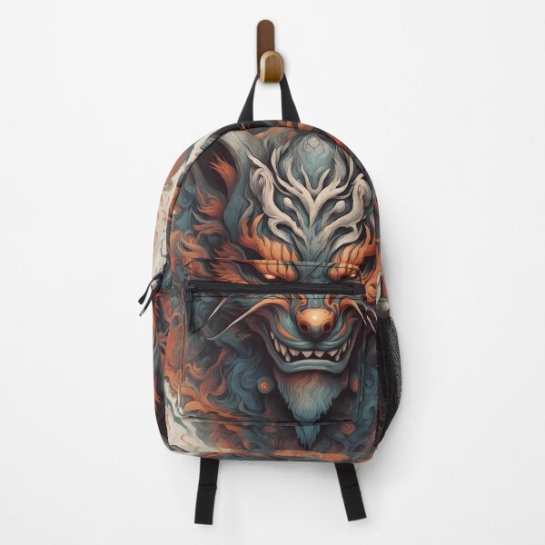 Item preview, Japanese demon mask designed and sold by Chantel Fourie.