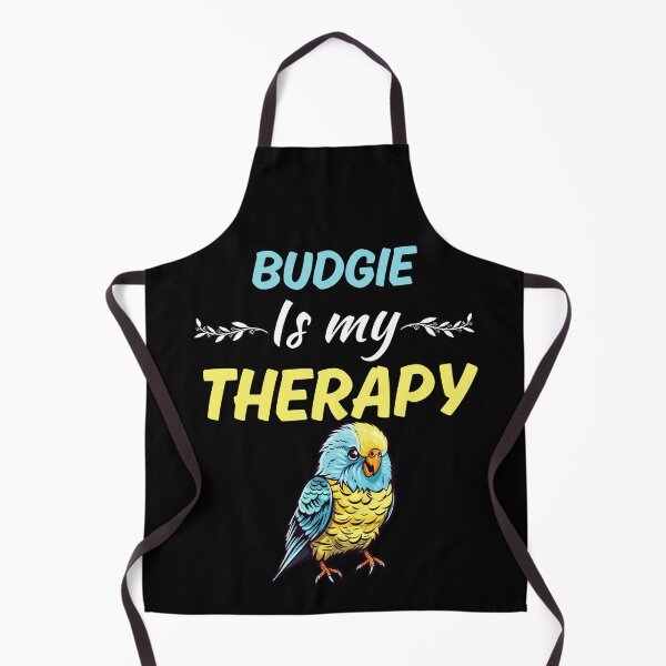 Item preview, Budgie is my therapy, funny budgie owner, parakeet mom or dad quote designed and sold by NBSStore.