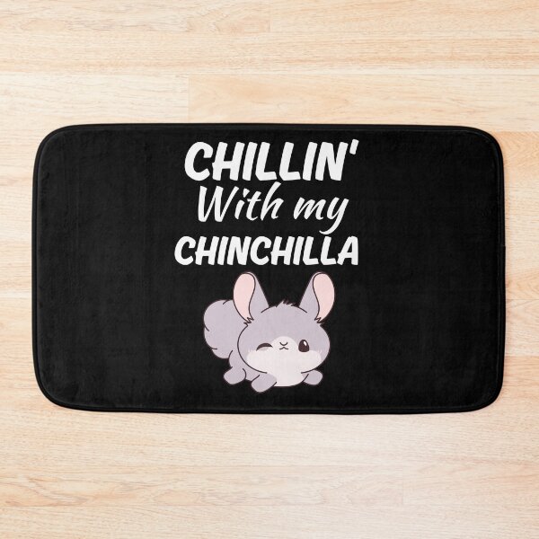 Item preview, Chillin with my chinchilla, funny grey chinchilla mom or dad owner saying designed and sold by NBSStore.