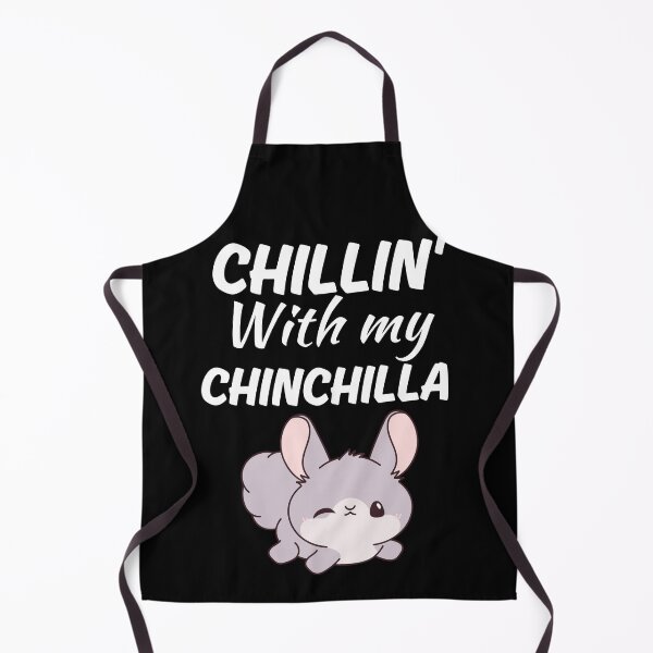 Item preview, Chillin with my chinchilla, funny grey chinchilla mom or dad owner saying designed and sold by NBSStore.