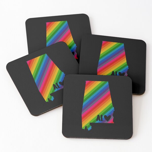 Artikelvorschau, USA States: Alabama (rainbow) entworfen und verkauft von LetsOverThinkIt.